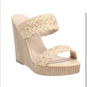 Charles David Raffia Wedge